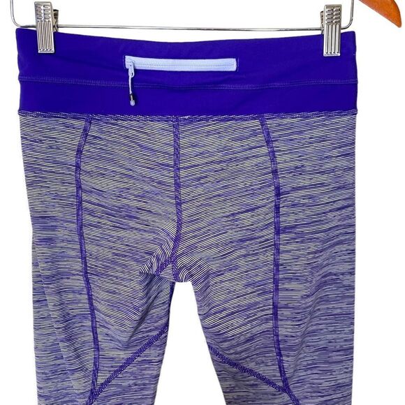 Lululemon Run Inspire Crop- Purple Space Dye - Picture 7 of 12